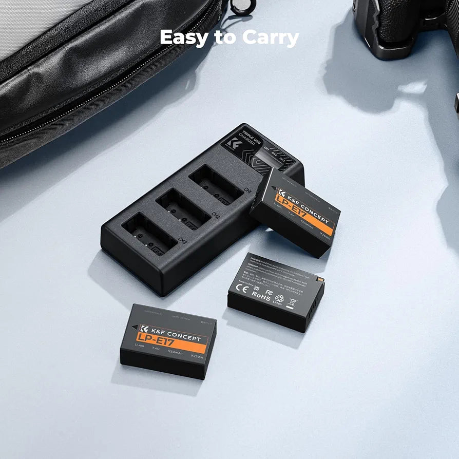 Cargador con 3 baterías